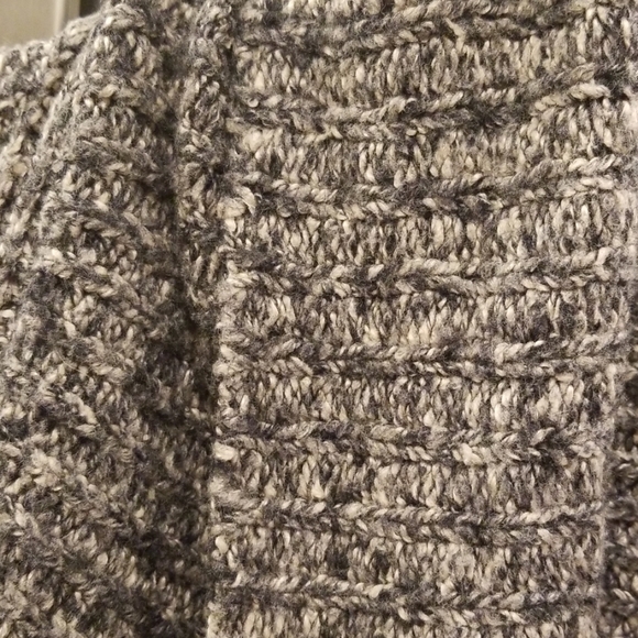 💕KENSIE💕 Marled Knit Shawl Collar Textured Cardigan Marled Gray Small S - Picture 4 of 5
